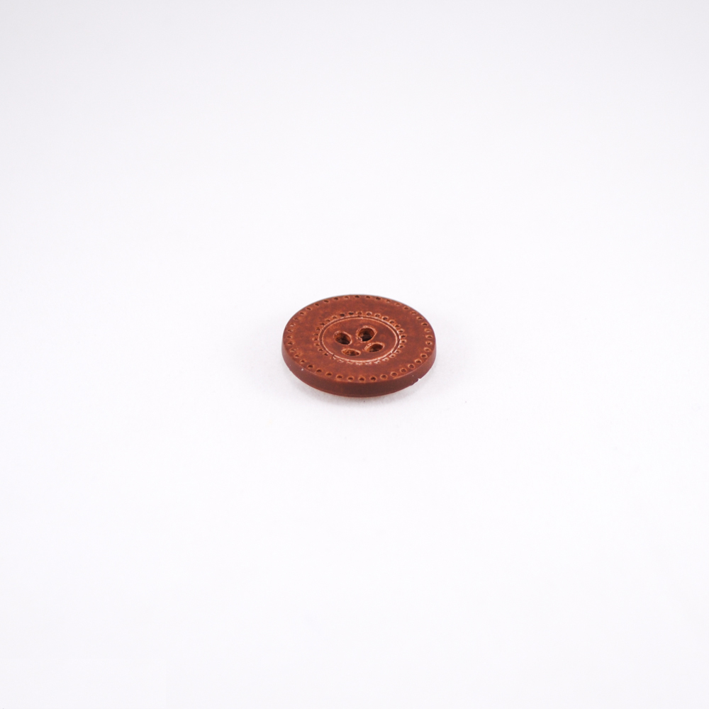 Пуговица ВР-35-36 коричневая. Пуговица пластмассовая