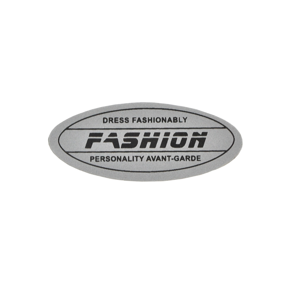 Лейба светоотражающая FASHION, 6*2,5см, серый, черный, шт. Лейба Кожзам