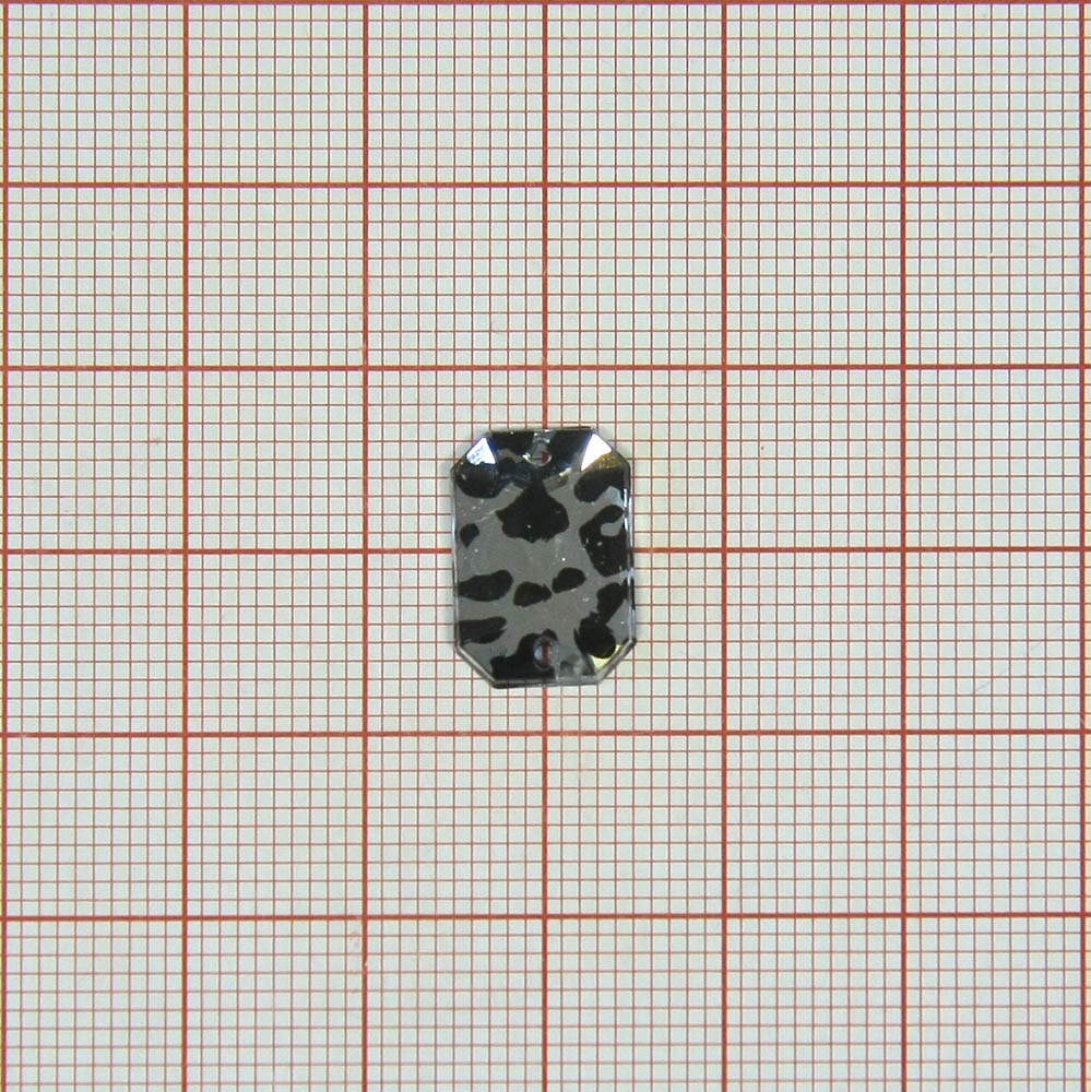 Стразы Т приш. многогр. 10*14мм леопард белый №4 /1т.шт./ . Стразы пришивные