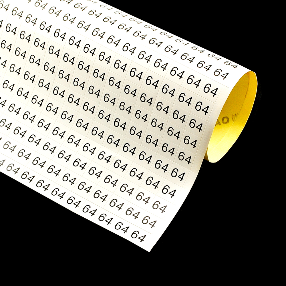 Размерник листовой самоклеящийся 64 белый 20*50шт. Размерник клеевой (лист)