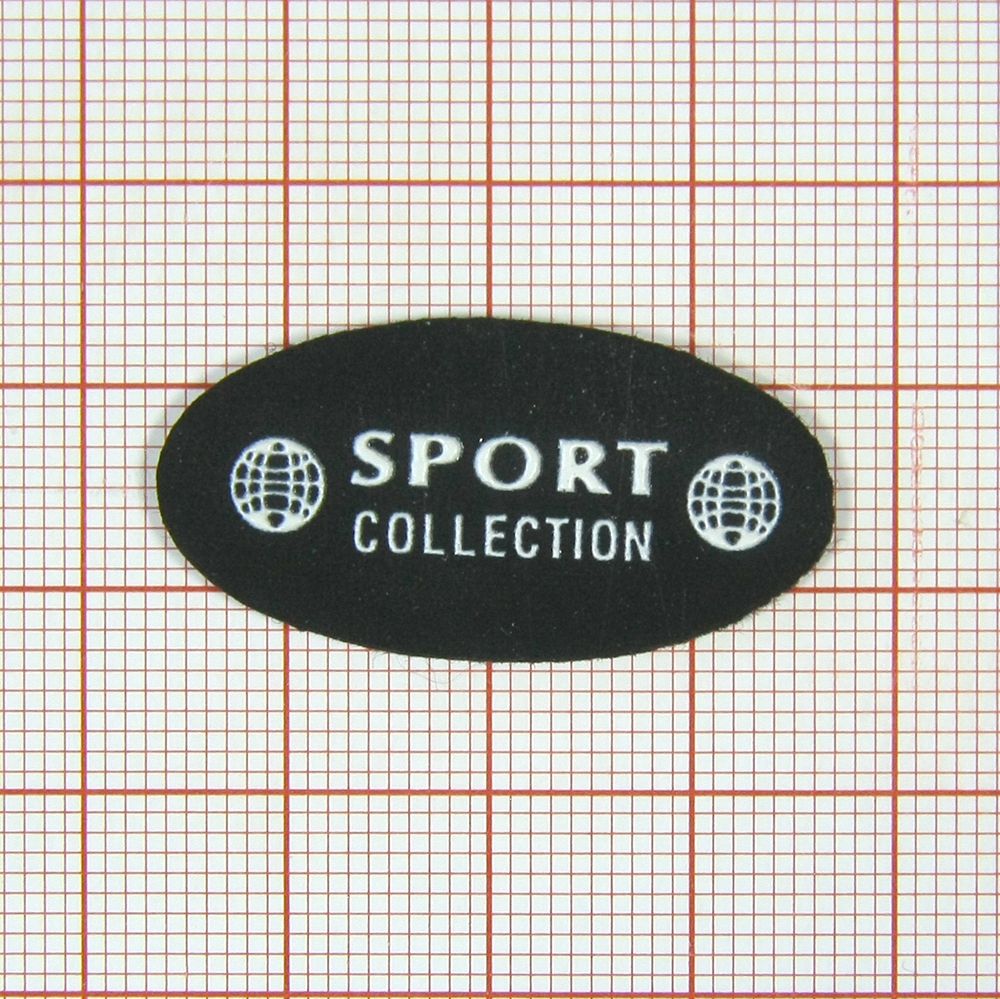 Лейба резиновая № 382 Sport Coll. 32мм /овал глобус.. Лейба Резина