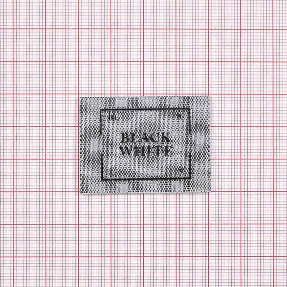 Лейба клеенка BLACK WHITE, 3*4см, черный, белый, шт. Лейба Клеенка