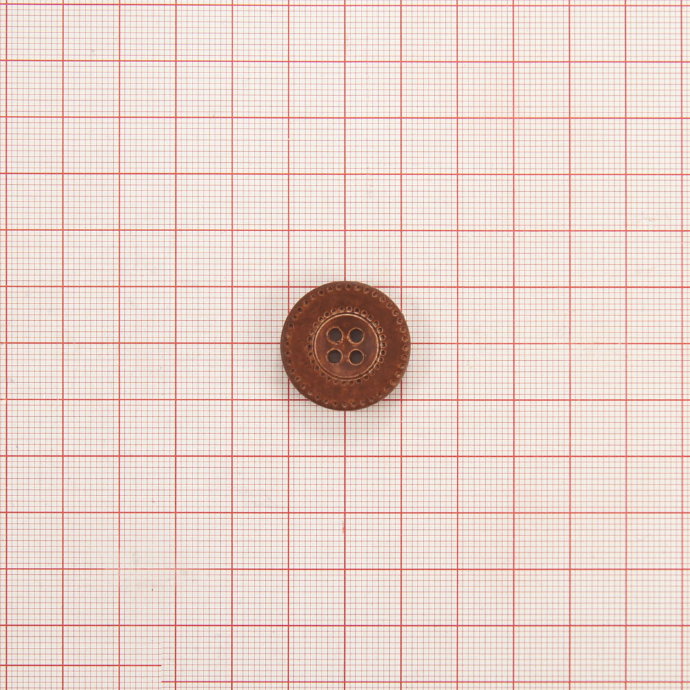 Пуговица ВР-35-36 коричневая. Пуговица пластмассовая