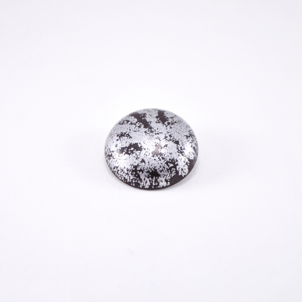 Пуговица №2988-44 черное серебро. Пуговица декоративная