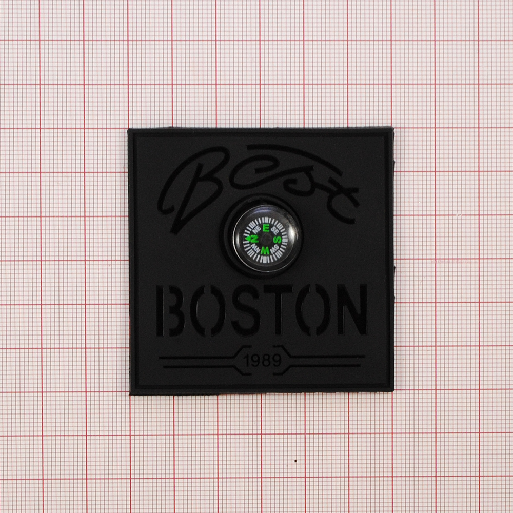 Лейба рез. BOSTON Компас 6*6см черн., шт. Лейба Резина