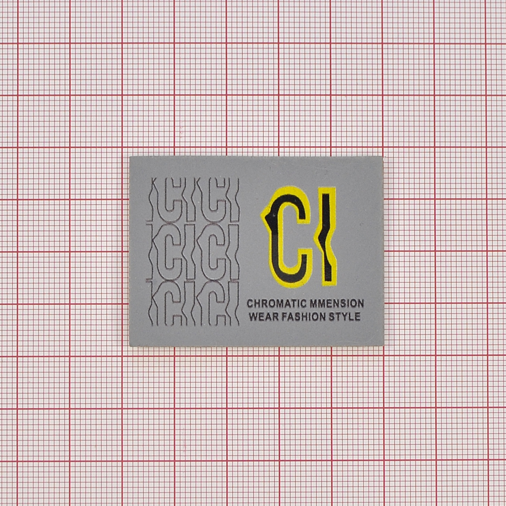Лейба светоотражающая, CI, 4,8*3,8см, серый, черный, желтый, шт. Лейба Кожзам