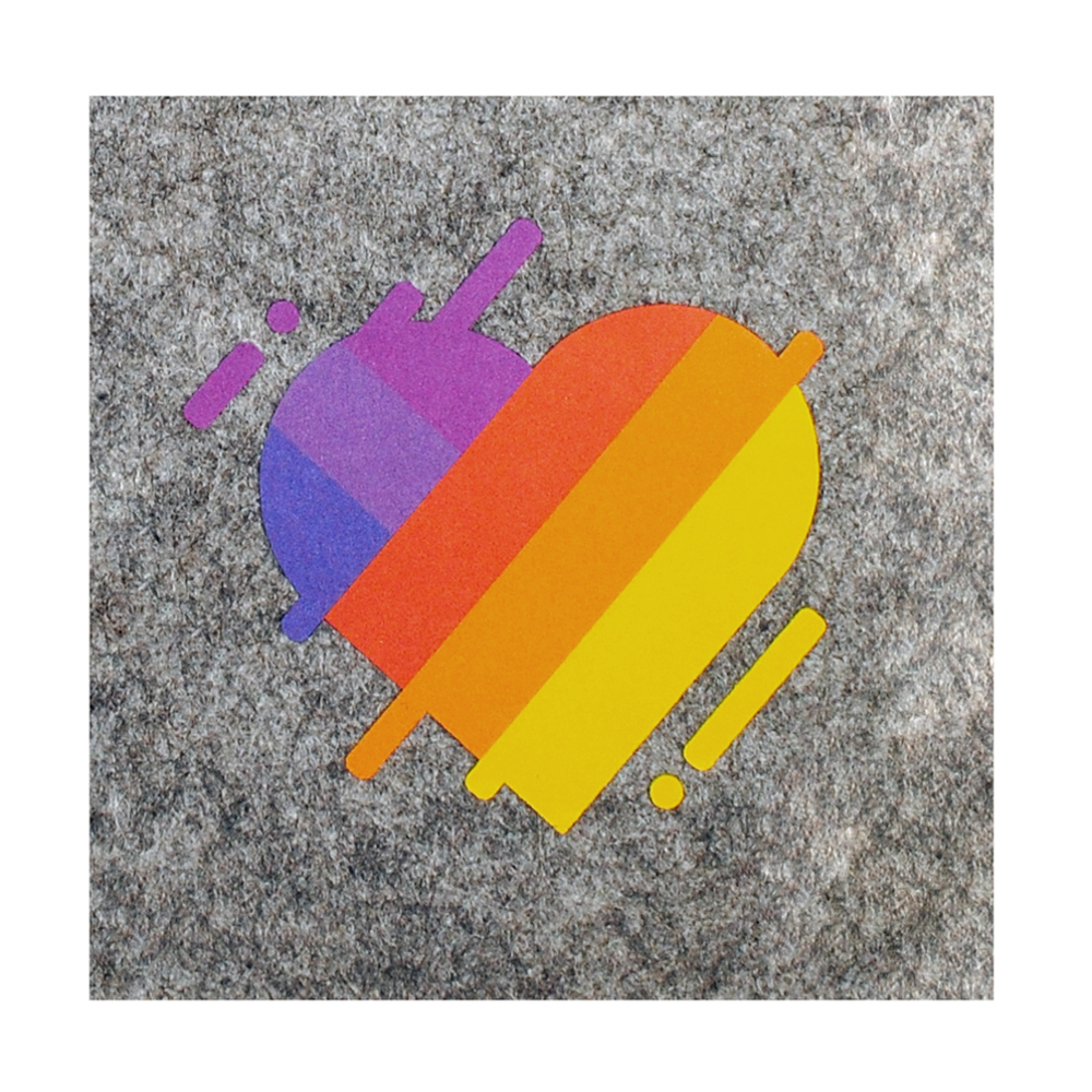 Термоаппликация №10-3 сердце росчерк (Likee) 8,5*8,5см, шт. Термопереводки Детские