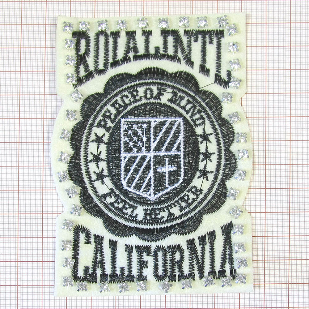 Аппликация декор ROIALINTL (белый войлок), стразы в металле, шт . Аппликация Декор