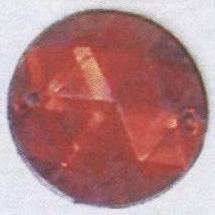 Стразы стеклянные пришивные №18 круглый красный (18мм), 1тыс.шт. Стразы пришивные