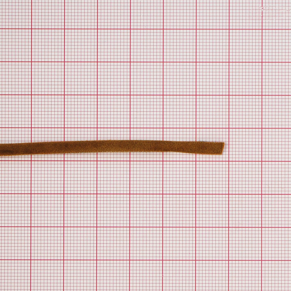 Тесьма нубук № 3 рыжая. Тесьма Нубук