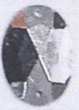 Стразы стекл. пришивные овал (13*18мм) NIKEL, 1тыс.шт. Стразы пришивные