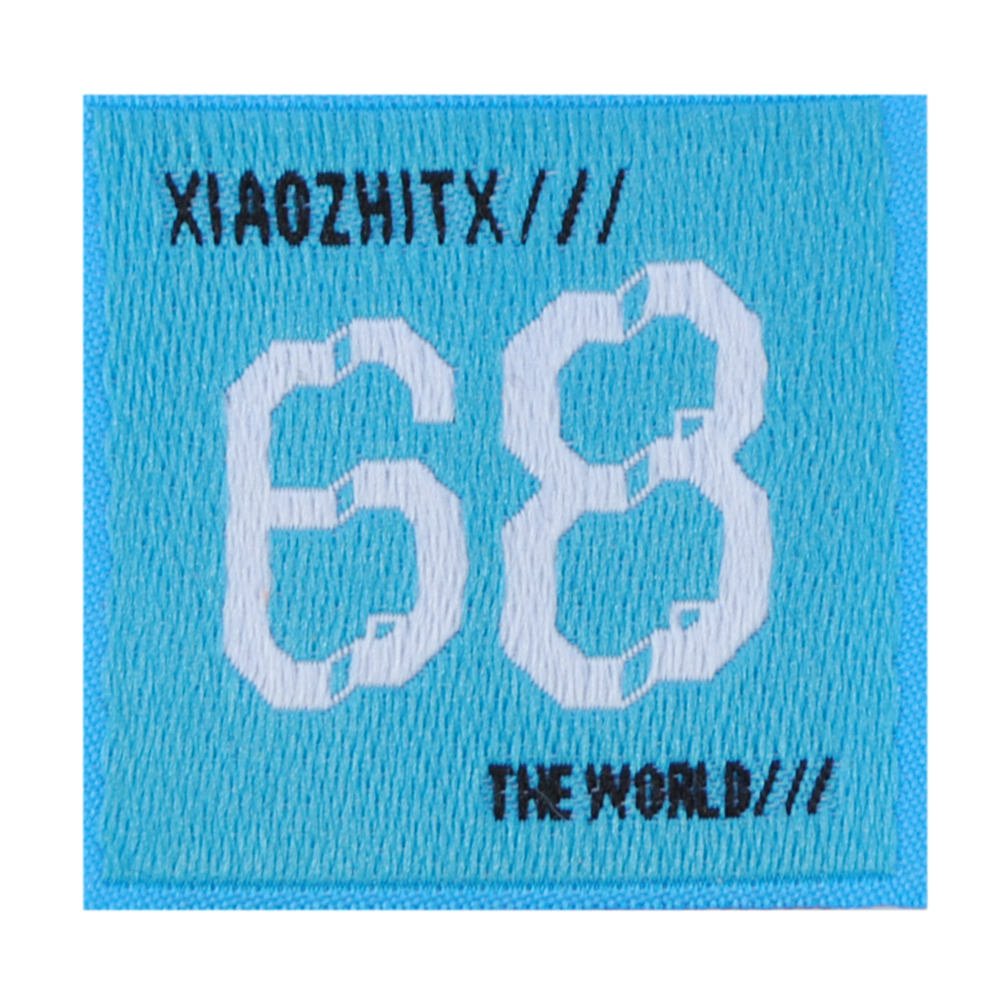 Лейба ткань "68", 4*3,9см, голубой, белый, шт. Лейба Ткань