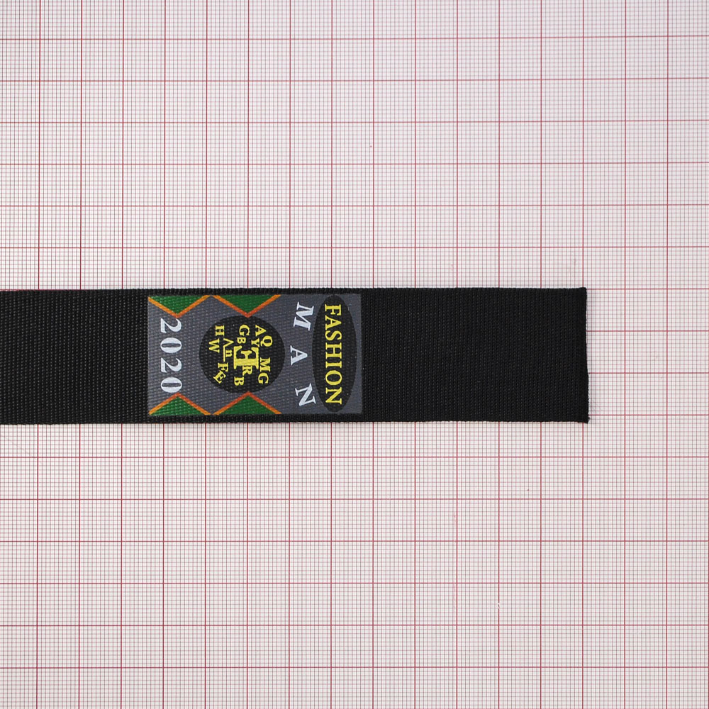 Тесьма MAN-2020 3,2см ЧЕРНАЯ ярд. Тесьма