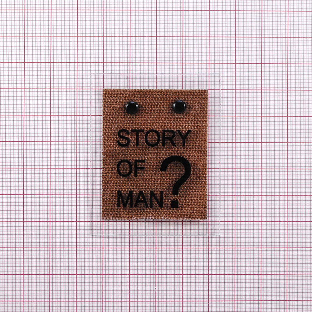 Лейба клеенка Story of man? 2 блочки, 5*6см, прозрачный, коричневый, черный, шт. Лейба Клеенка