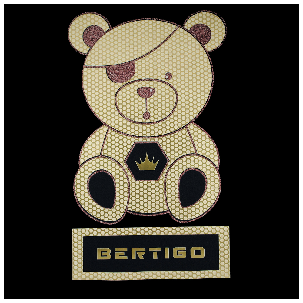 Аппликация композит, Мишка Bertigo, 19*31,7см, DTF, плоттер, пленка 62304, шт. Аппликация композит