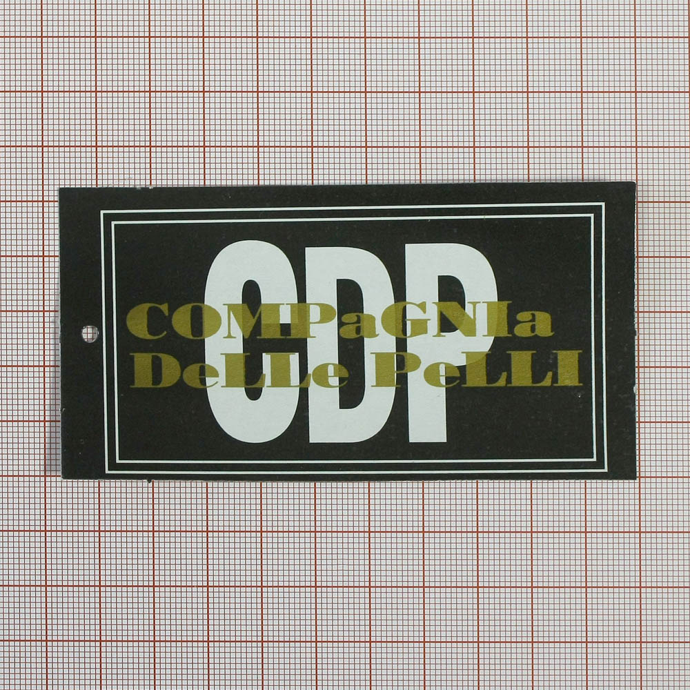 Этикетка бумажная CDP черная. Этикетка бумага