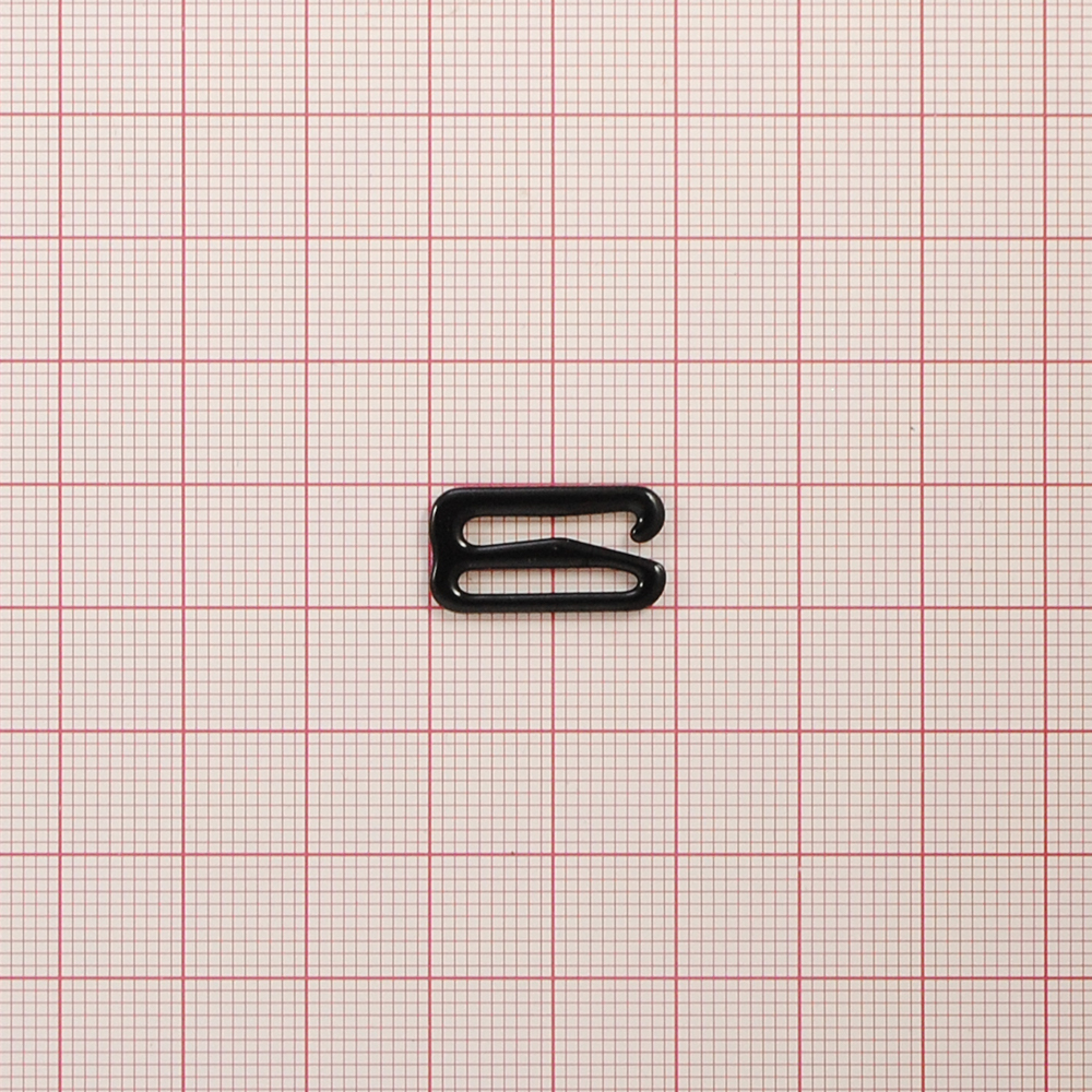 Крючок бельевой металл А915 черный 14,2*5,7мм (внутр.), 19,7*10,4мм (внешн.), 1т.шт, уп. Крючок бельевой