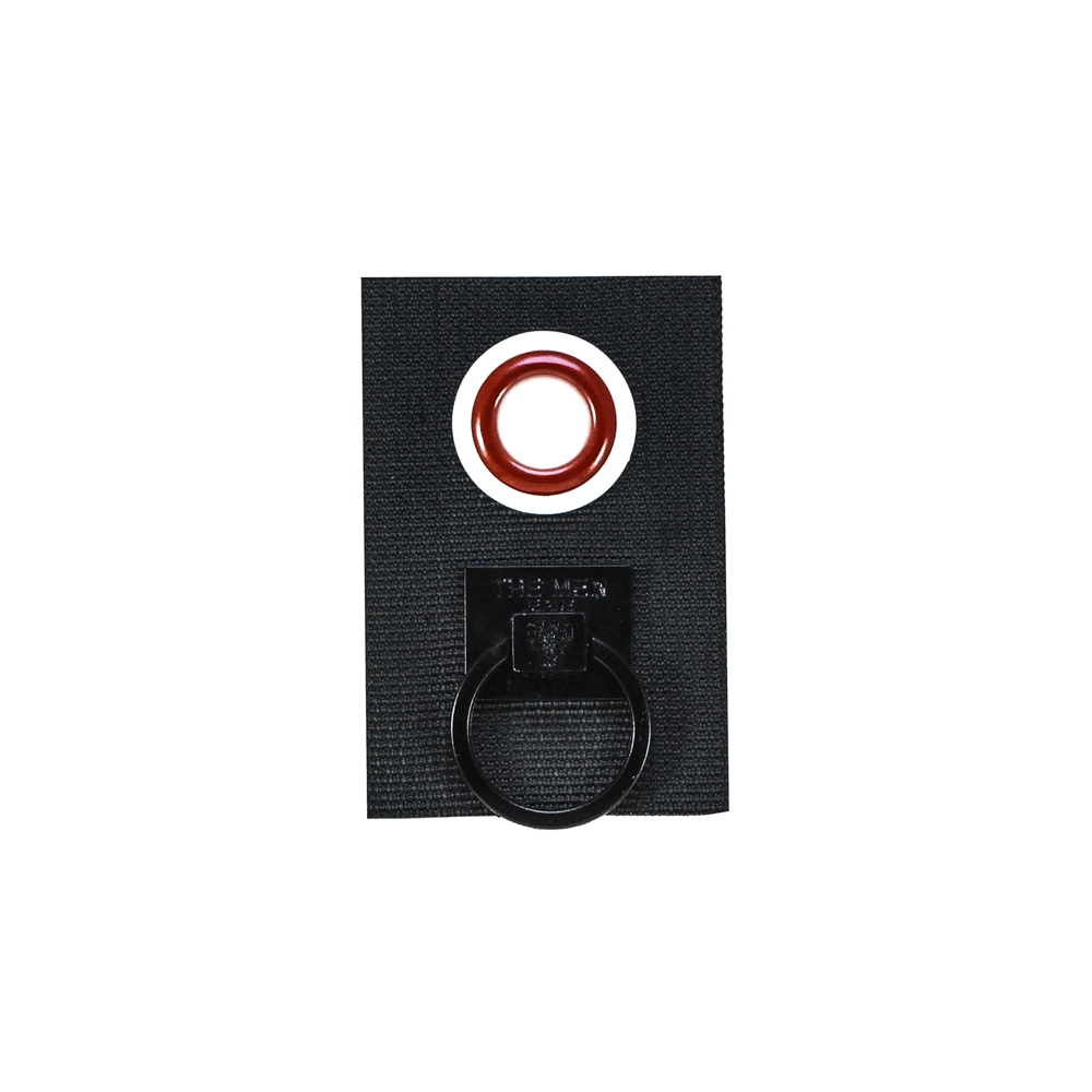 Лейба ткань и металл Кольцо 7,5*5см, черный, красный, белый, шт. Лейба Ткань