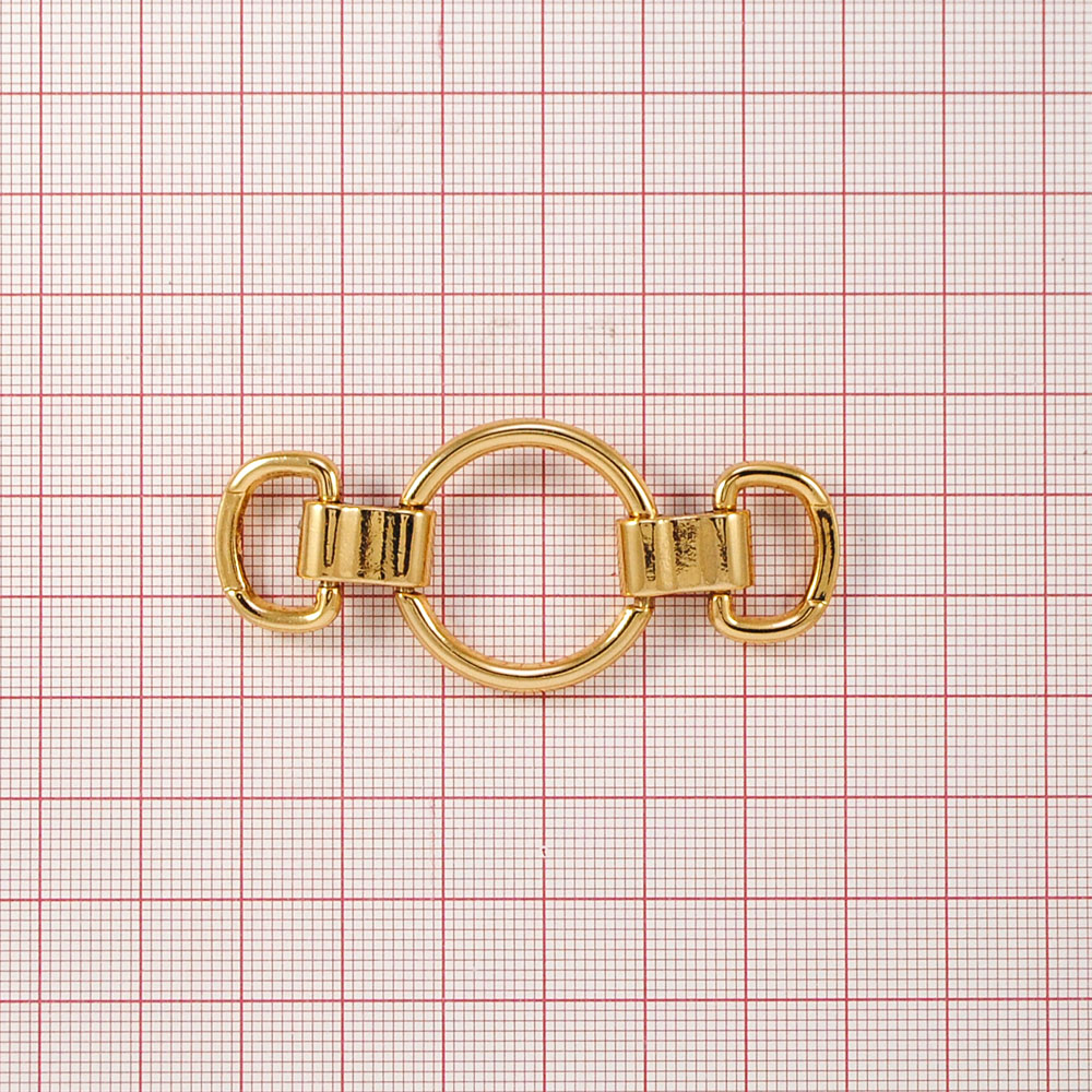 Перетяжка металлическая 12710 12мм GOLD . Пряжка, перетяжка