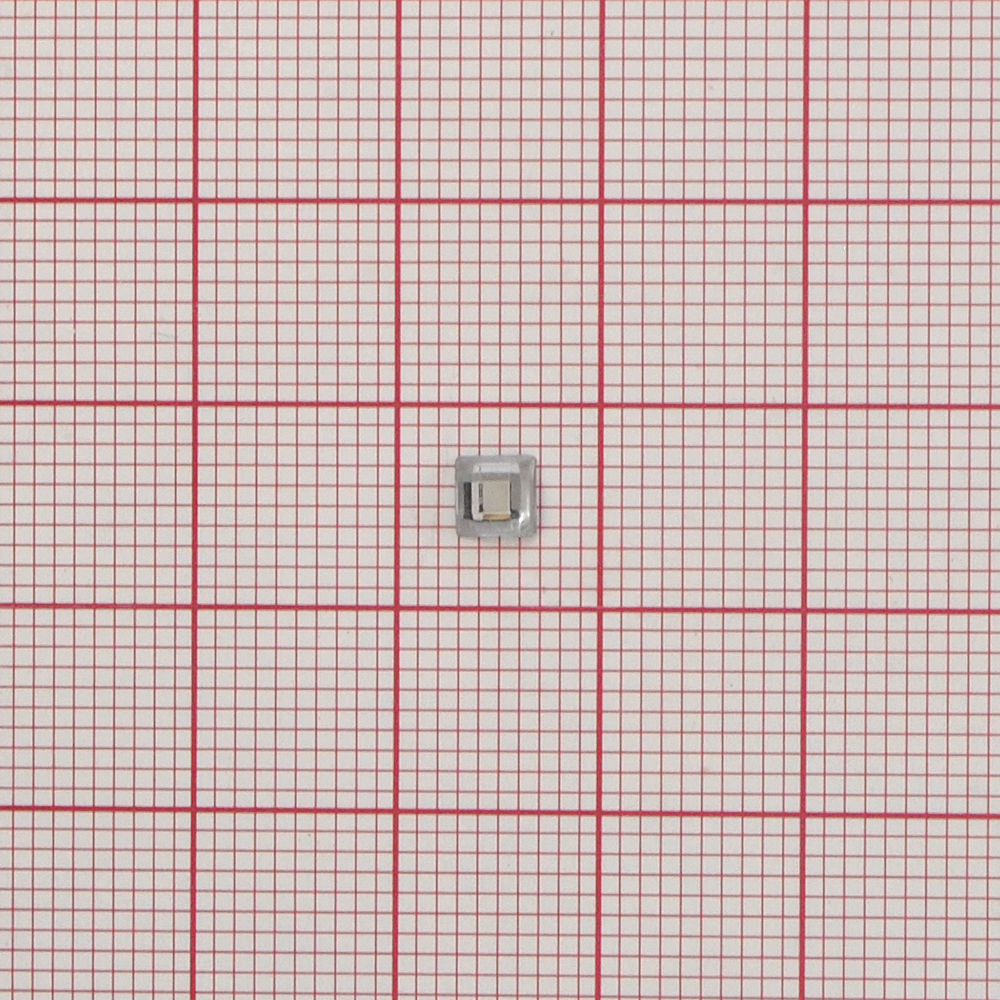 Стразы Д на клей, квадрат 4*4мм бел.кристал 38, 1тыс.шт. Стразы на клей