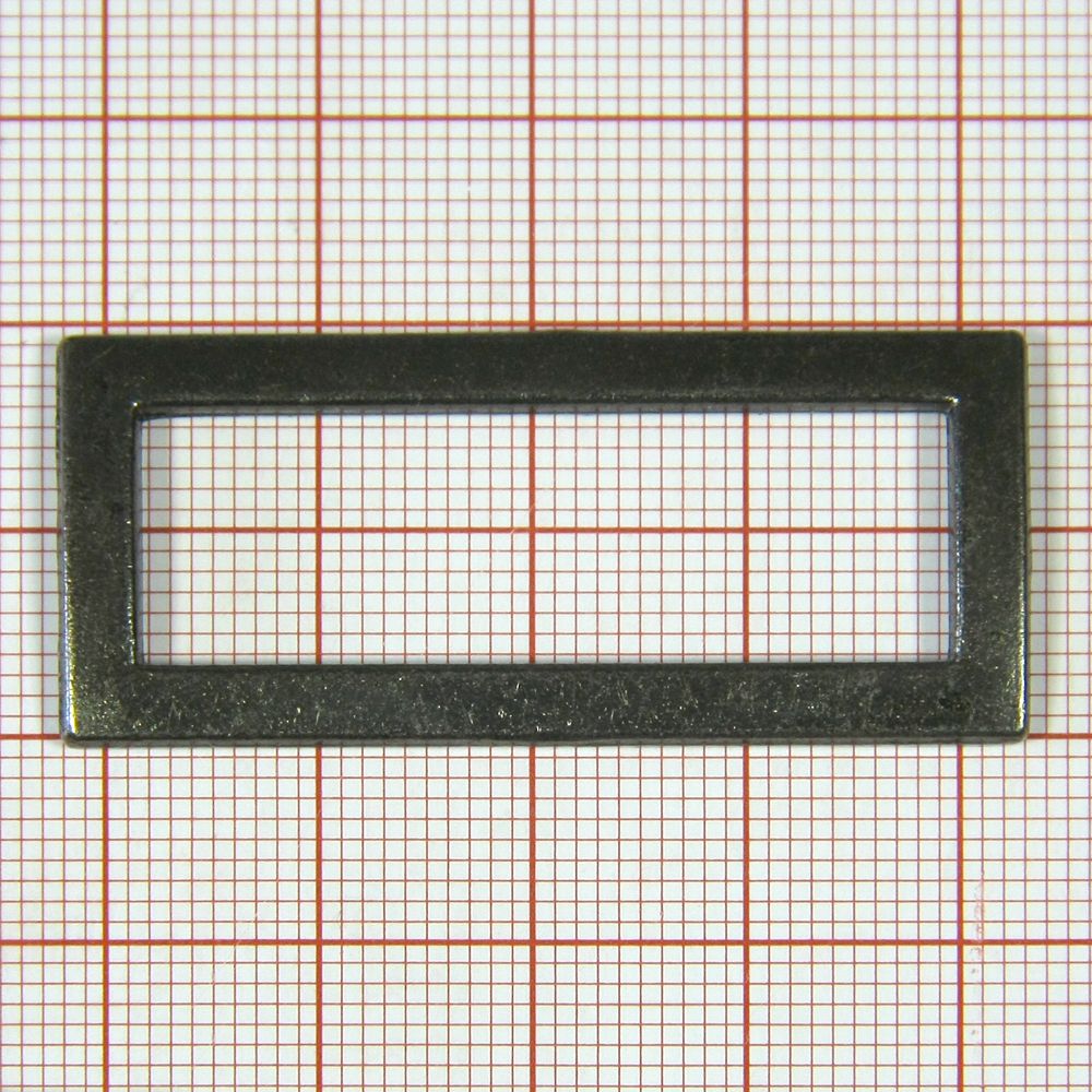 Рамка метал 7266 37*11мм BLACK NIKEL . Перетяжка металл Рамка