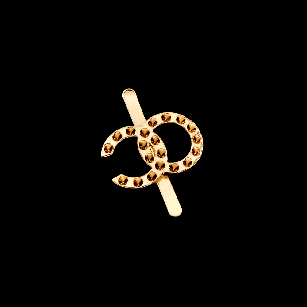 Краб металл OC 20*13мм GOLD, вдавленные \отверстия, шт. Крабы Металл Геометрия Декор