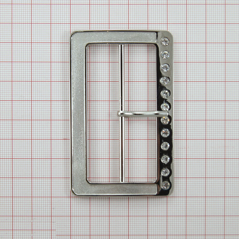 Пряжка метал A1232 NIKEL /7см/. Пряжка