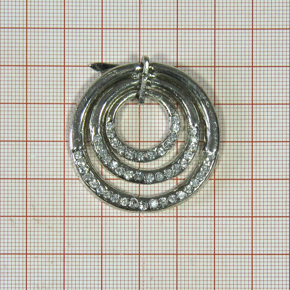 Краб металл8191 /краб/ NIK 3 подвижных кольца, шт. Крабы Металл Геометрия Декор