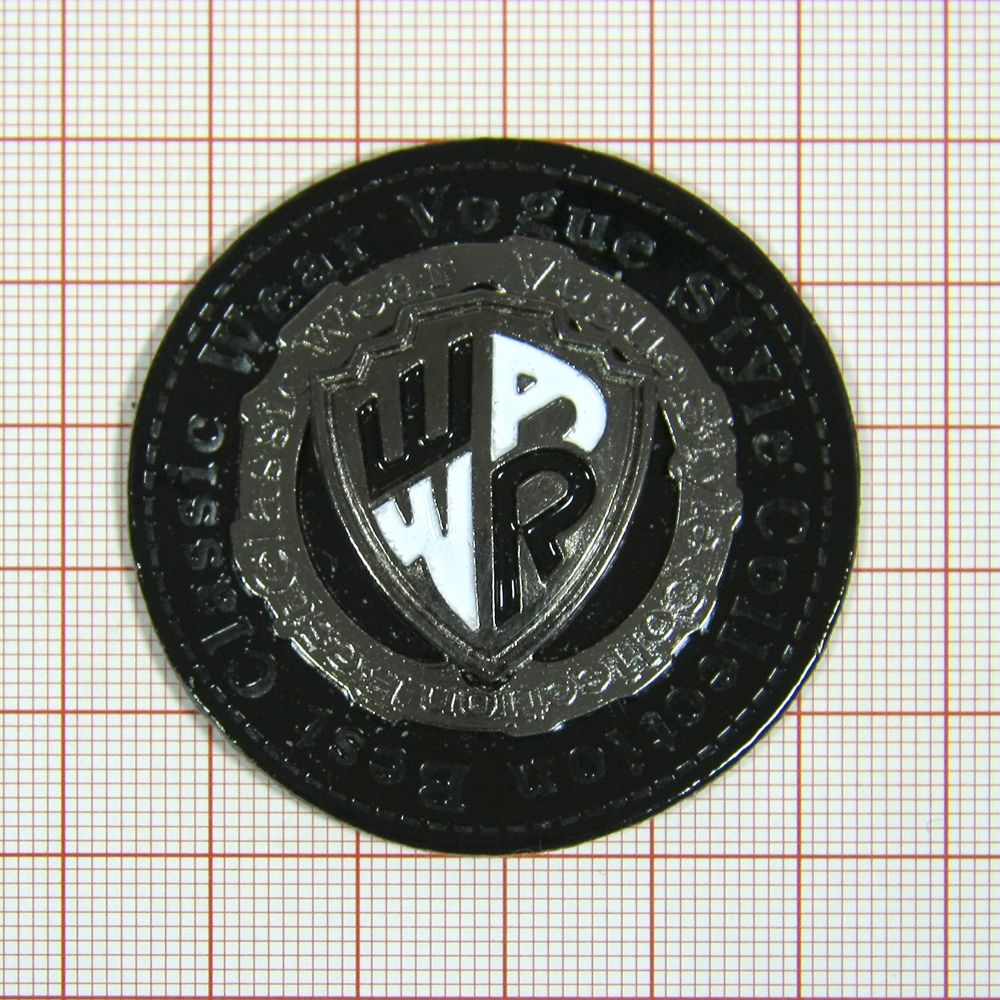 Лейба кожзам A8879 49мм WEAR, эмаль. Лейба Кожзам