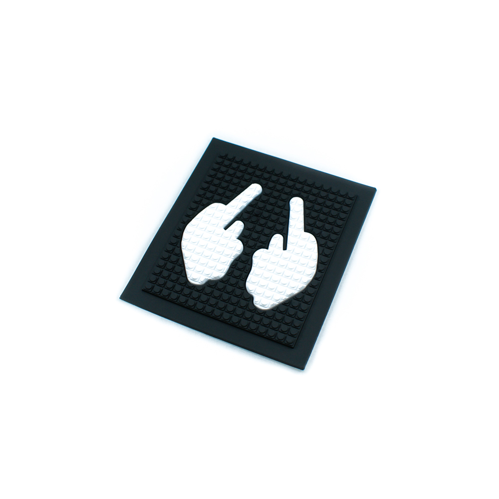 Лейба резиновая Жест 7,2*8см черный, белый. Лейба Резина