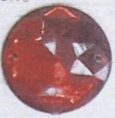 Стразы стеклянные пришивные №20 круглые красные (20мм), 1тыс.шт. Стразы пришивные