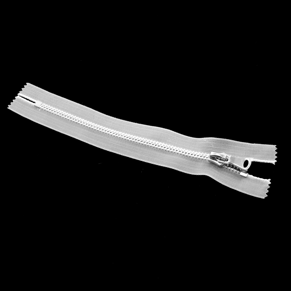 Змейка металл №5, 18см, С/Е, прозрачная и никель, шт. Змейка Металл