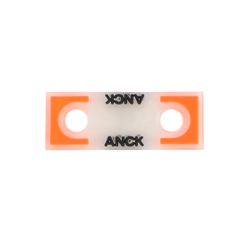 Лейба резиновая ANCK, 4*1,5см, черный, оранжевый, прозрачный, шт. Лейба Резина