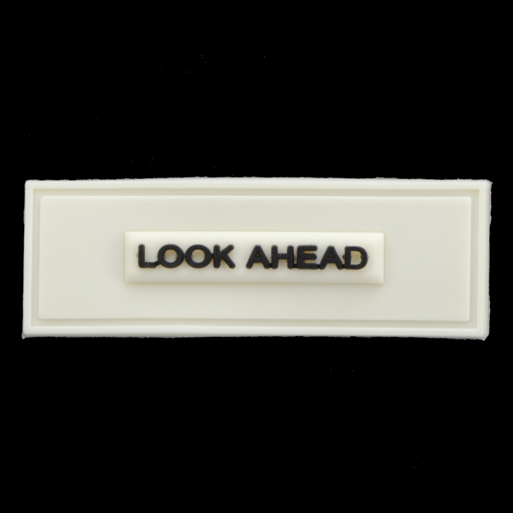 Лейба, рез. Look Ahead, крем., черн., 6*2см, шт.. Лейба Резина