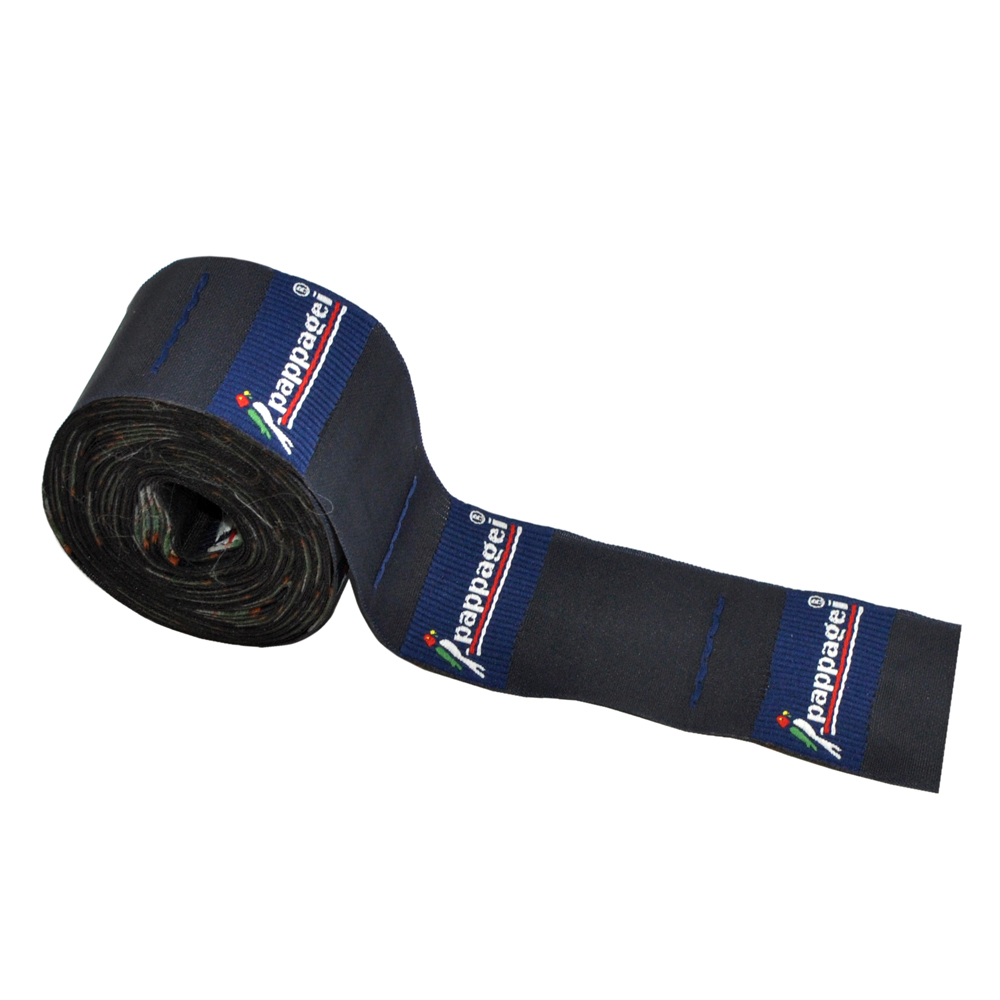 Этикетка тканевая вышитая Pappagei (попугай). Вышивка / этикетка тканевая