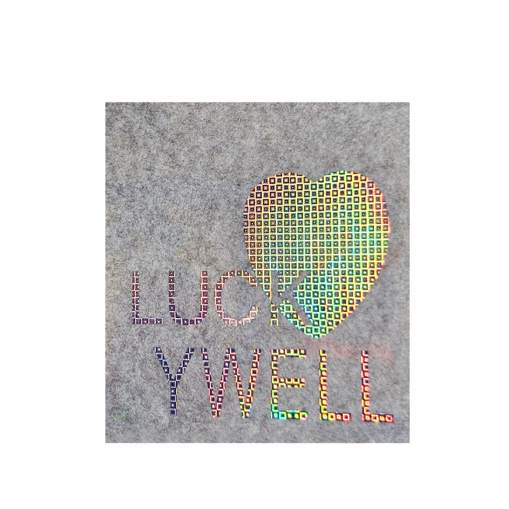 Термоаппликация светоотражающая LUCKYWELL, 24*22,5см, голограмма  шт. Термопереводки Голограмма Светоотражалка Глиттер