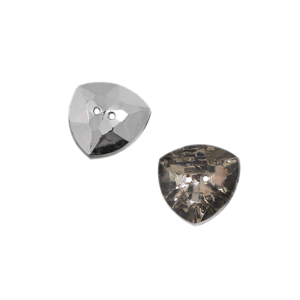 Пуговица Кристалл 3147 23мм светлый хаки, треугольная, шт. Пуговица Акрил, Кристалл