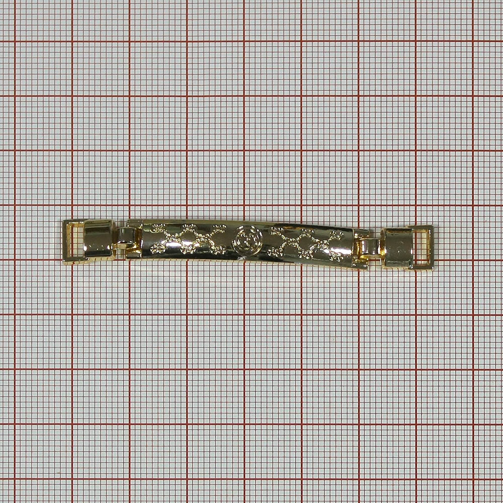 Перетяжка металл Планка ХХОХХ 6мм GOLD 65*8мм, шт. Перетяжка металл