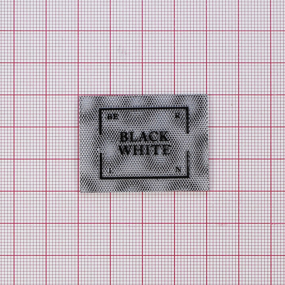 Лейба клеенка BLACK WHITE, 3*4см, черный, белый, шт. Лейба Клеенка