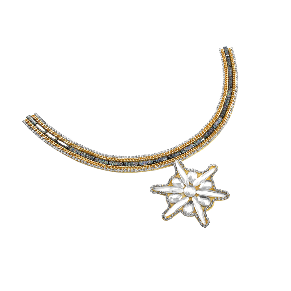 Воротник Штурвал камни кристалл, цепи, шт. Воротники