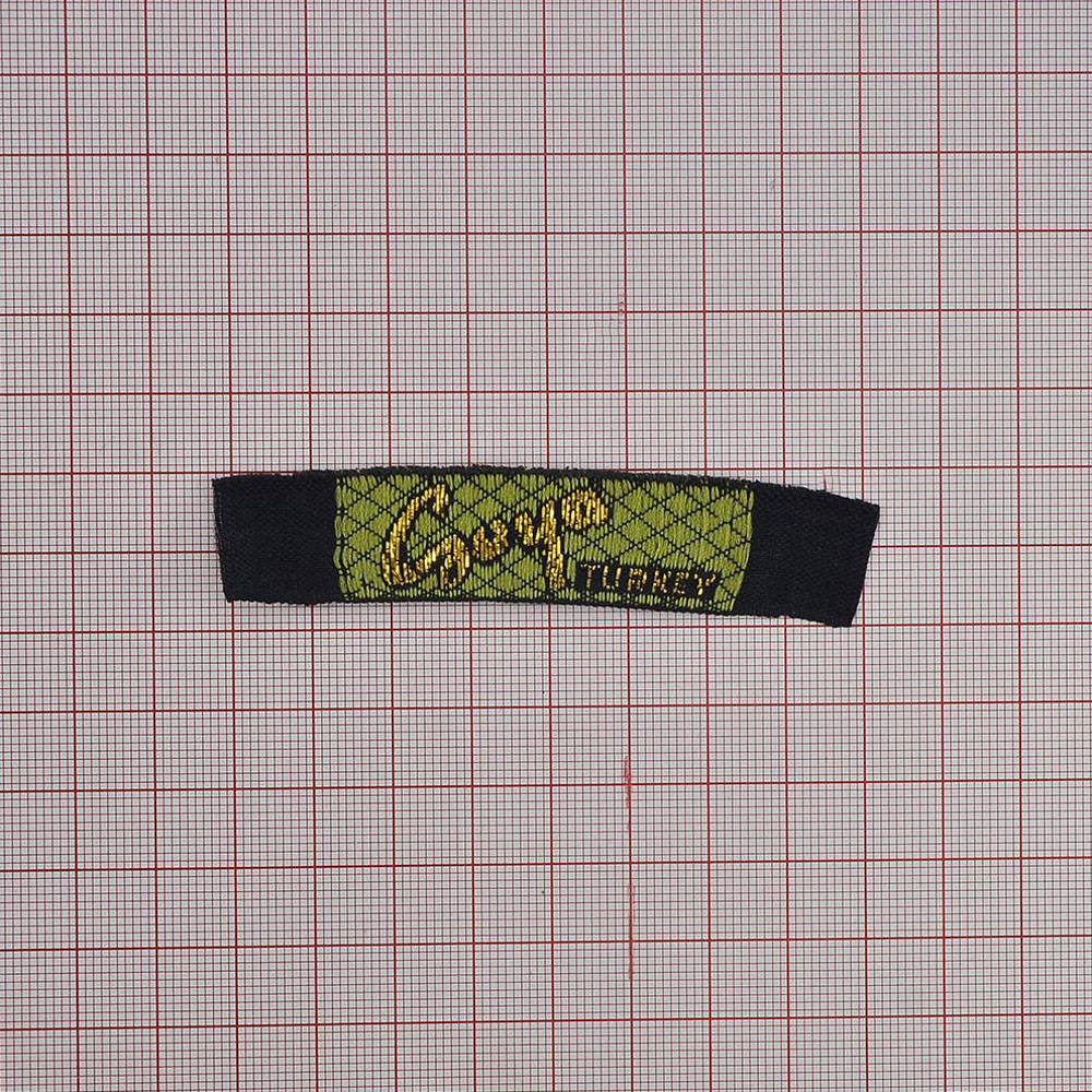 Этикетка тканевая вышитая Csoya /1см / . Вышивка / этикетка тканевая