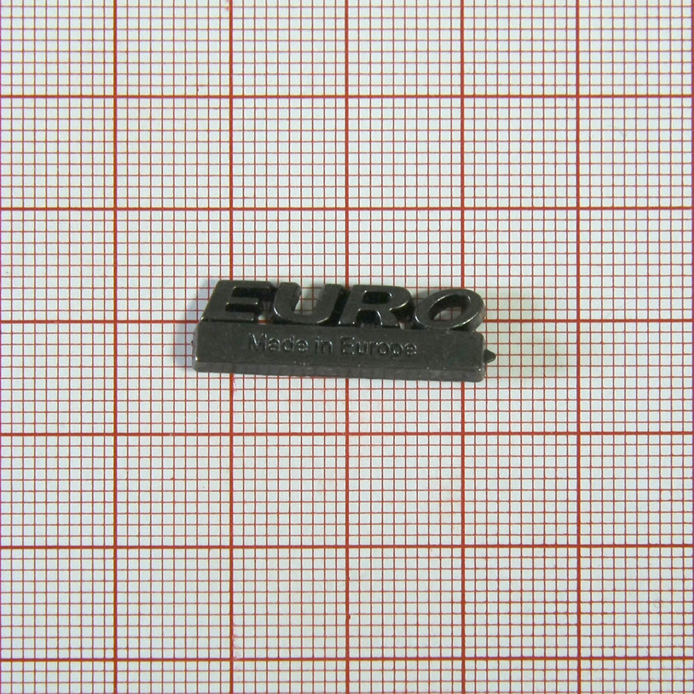 Краб металл EURO, black nikel, 2,5*0,8см, шт. Крабы Металл Надписи, Буквы