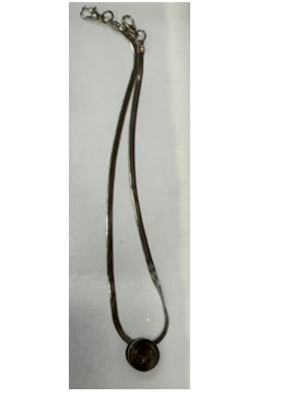 Цепочка с подвеской-смайл, блек никель, шт. Украшения