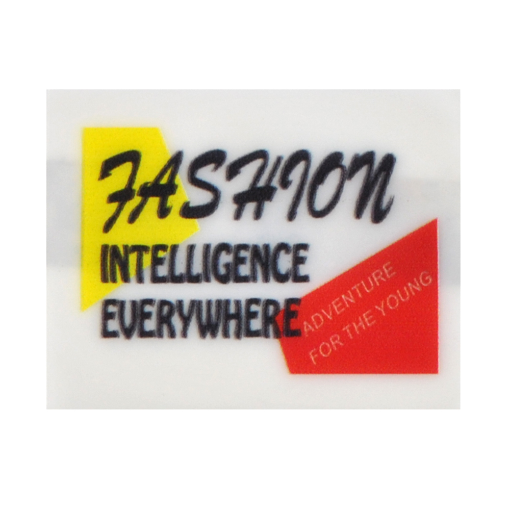 Лейба клеенка Fashion, 3.5*4,5см, черный, желтый, красный, шт. Лейба Клеенка