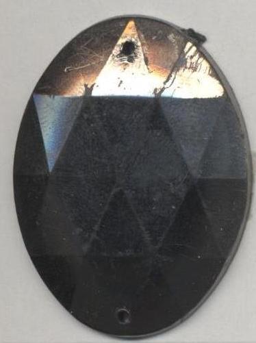 Стразы стекл. пришивные овал (30*40мм) BN, 1тыс.шт. Стразы пришивные