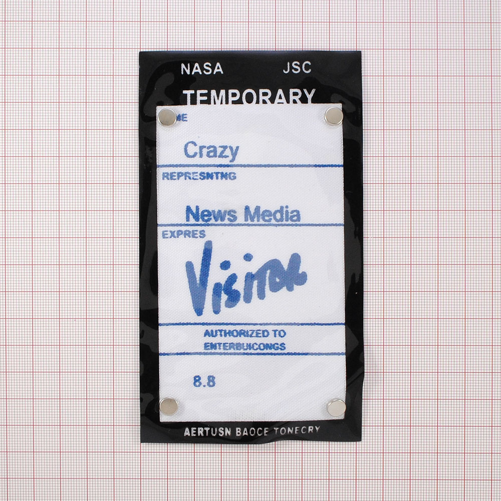 Лейба клеенка с хольнитенами Vizitor, 8,3*14,5см, черный, белый, синий, никель, шт. Лейба Клеенка