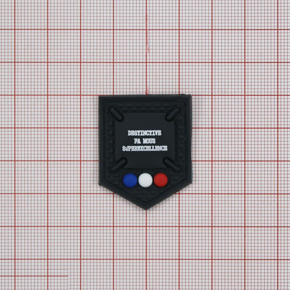 Лейба резиновый Карманчик 2,7*3.5*см черный, белый, красн, синий. Лейба Резина