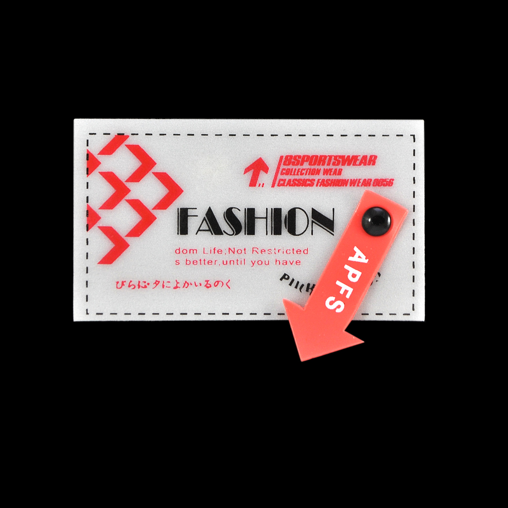 Лейба клеенка FASHION 6,9*4см, прозрачный, красный, черный, шт. Лейба Клеенка