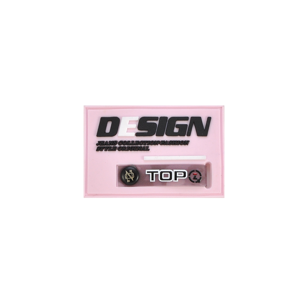 Лейба резиновая с хольнитеном DESIGN, 4*6см, черный, белый, розовый, шт. Лейба Резина