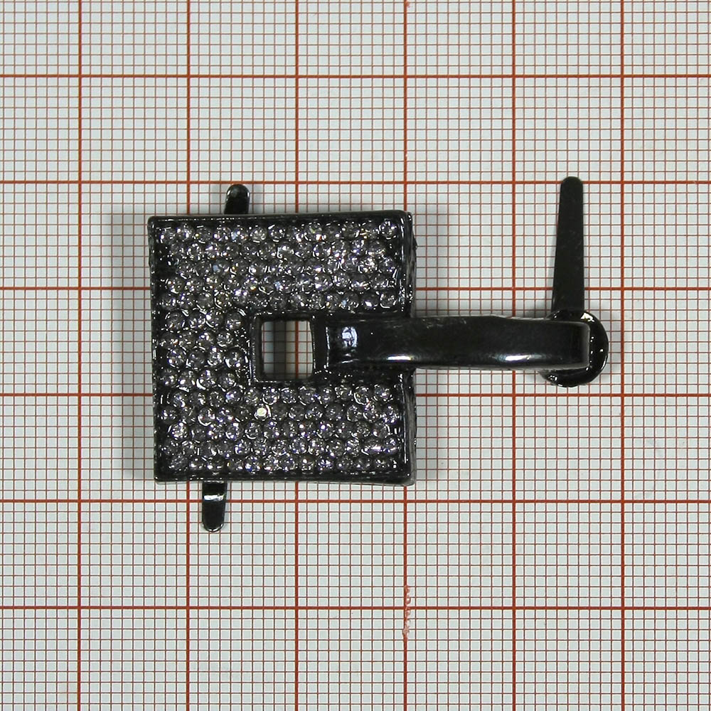 Краб металл Крадрат со стр., мет.выносной элемент, BLACK NIKEL, Black Diamond, шт. Крабы Металл Геометрия Декор